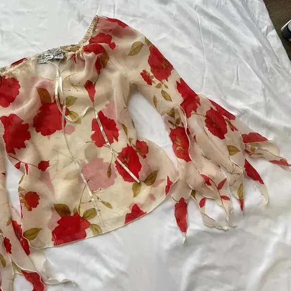 Y2K UNIQUE SPECTRUM FAIRY BLOUSE - Picture 5 of 8